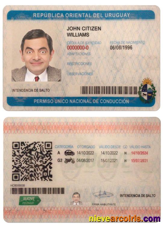URUGUAY driving license
